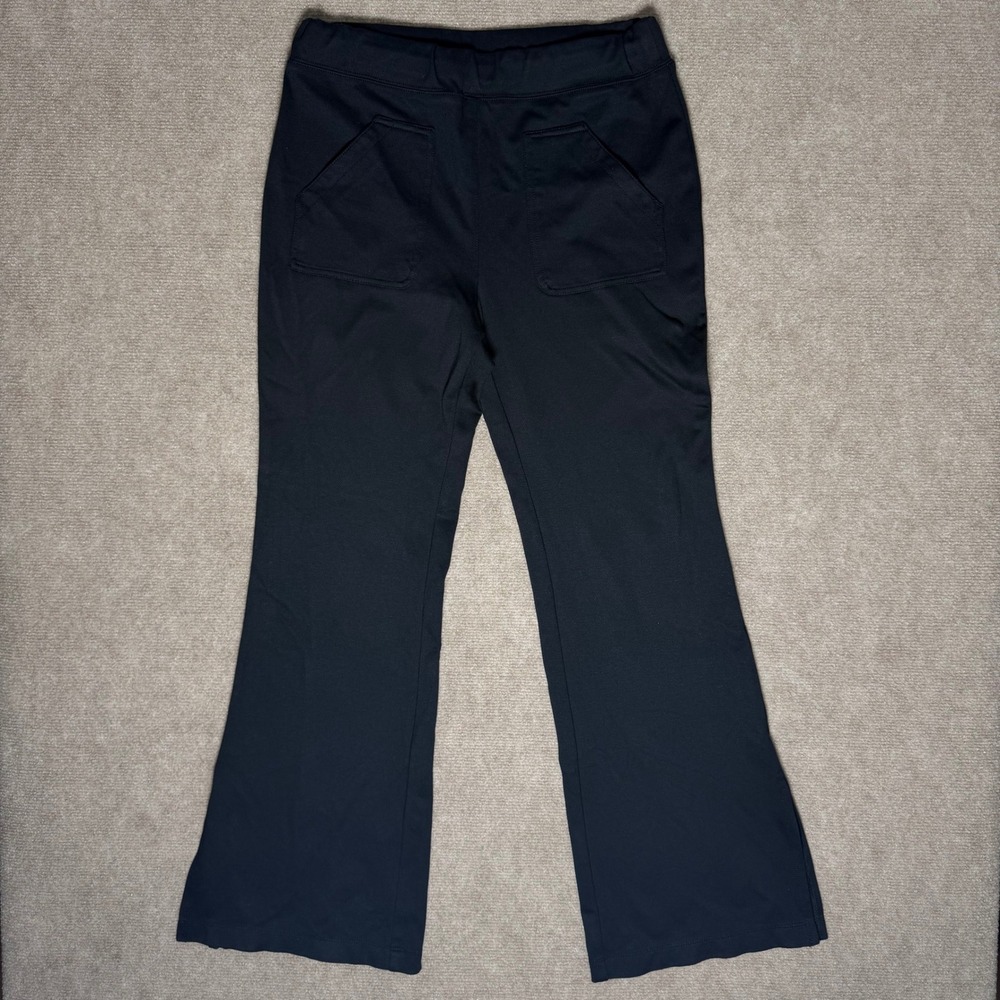 Maeve Pants Womens‎ Size M Wide Leg Black Stretch Ponte Knit Boho Anthropologie